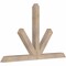 Ekena Millwork Saratoga Smooth Timber Gable Bracket, Douglas Fir, 60"W x 38"H x 3 1/2"D x 3 1/2"F, 15/12 Pitch GBW060X38X0404SAR00SDF - alternate 2